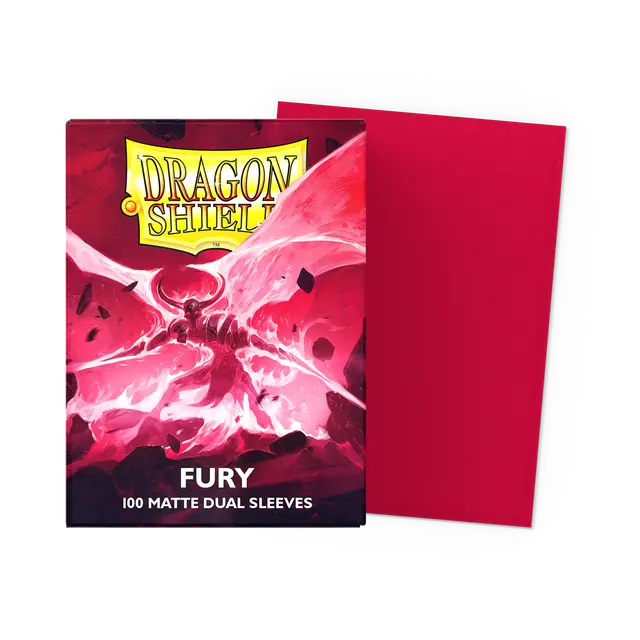 Dragon Shield Dual Matte Sleeves - Fury 'Alaric, Crimson King' (100 Sleeves) (Cópia)