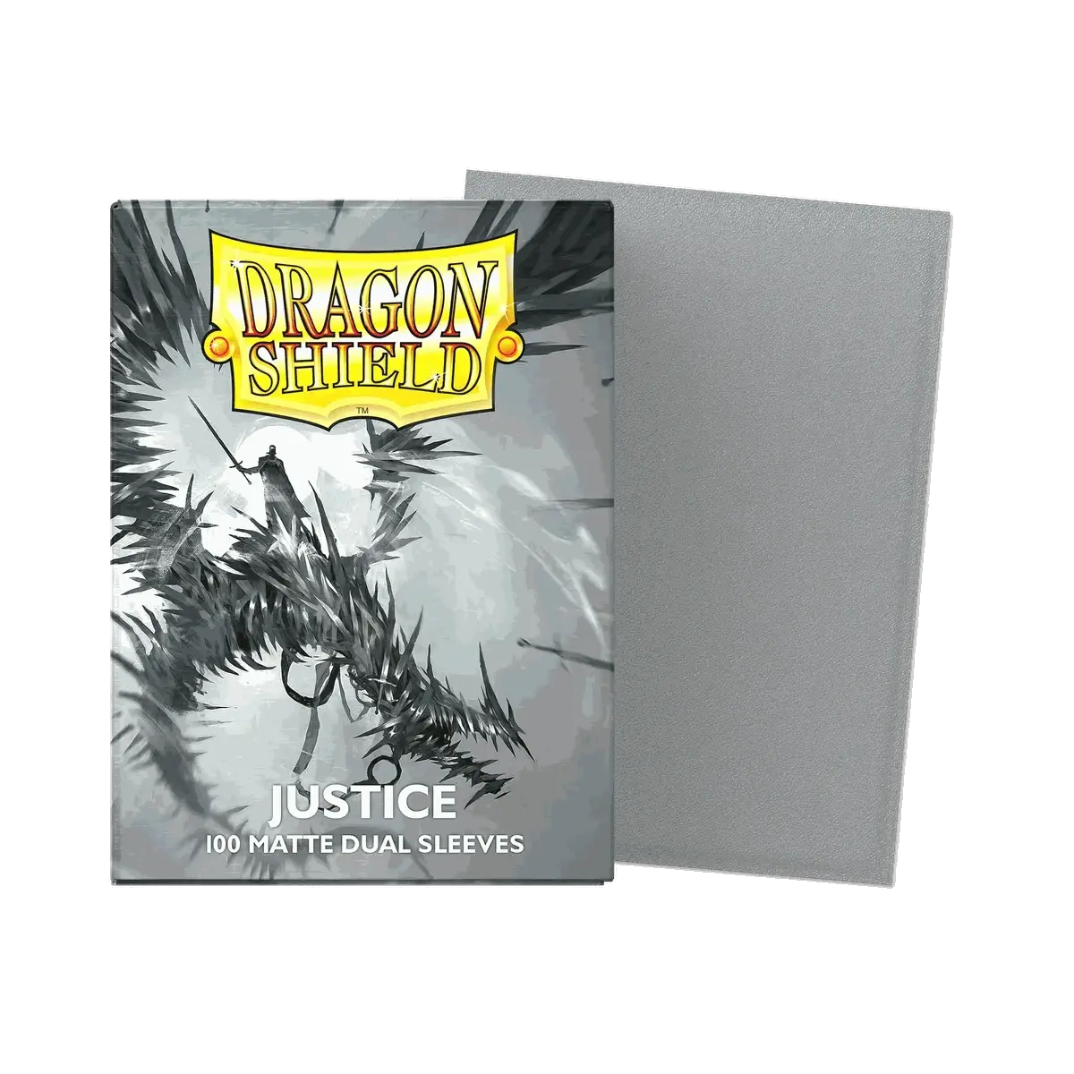 Dragon Shield Dual Sleeves Justice 100 matte transparent and textured card sleeves for TCG protection