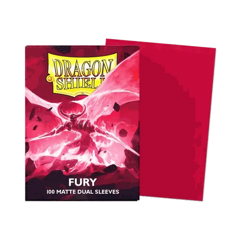 Dragon Shield Dual Matte Sleeves - Fury 'Alaric, Crimson King' (100 Sleeves)