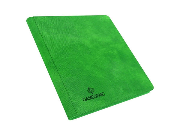 Green Gamegenic standard deck box with textured fabric exterior and rounded corners.