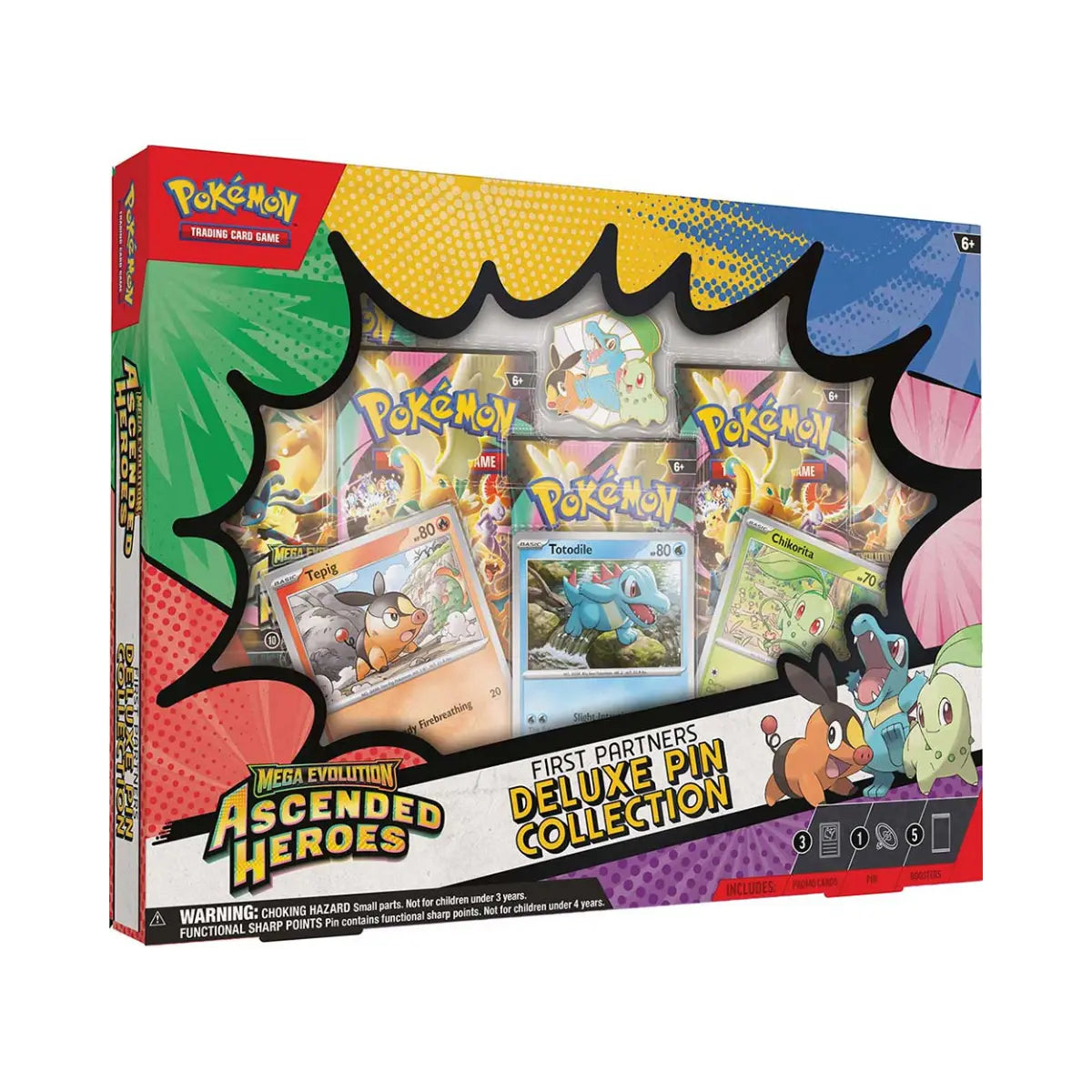 Pokémon TCG: Mega Evolution—Ascended Heroes First Partners Deluxe Pin Collection