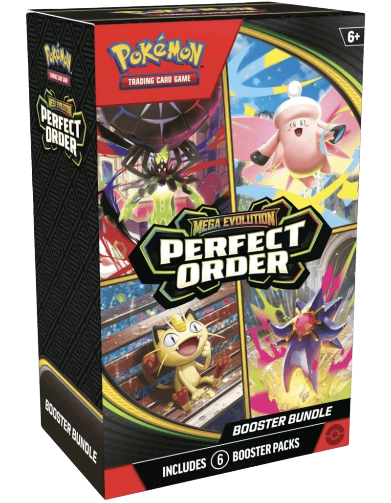 Pokemon Sword and Shield Perfect Order Mega Evolution booster bundle containing 6 booster packs.