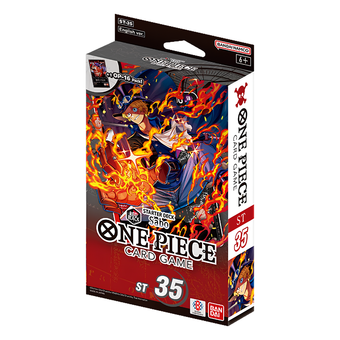 One Piece Card Game: Starter Deck — Red/Black Sabo (ST-35)