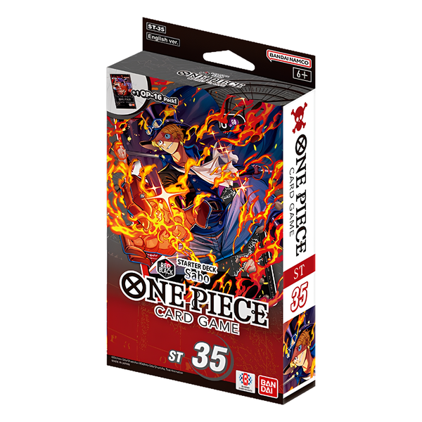 One Piece Card Game: Starter Deck — Red/Black Sabo (ST-35)